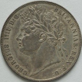 HALF CROWNS 1821  GEORGE IV  GEF.T