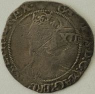 CHARLES I 1645 -1646 CHARLES I SHILLING. TOWER MINT. MM SUN GF