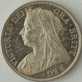 HALF CROWNS 1899  VICTORIA  BU