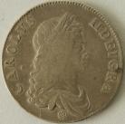 CROWNS 1662  CHARLES II 1ST BUST. ROSE BELOW F