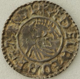 ANGLO SAXON-LATE PERIOD 978 -1016 AETHELRED II PENNY. LAST SMALL CROSS TYPE. SHAFTESBURY. AELFPINE ON SCEFTES. SCARCE. GVF