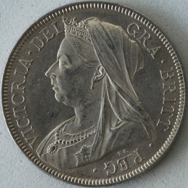 HALF CROWNS 1893  VICTORIA  BU