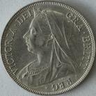 HALF CROWNS 1894  VICTORIA RARE IN THIS GRADE BU