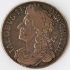 CROWNS 1686  JAMES II 1ST BUST SECUNDO NVF