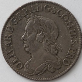 SHILLINGS 1658  CROMWELL VERY RARE EF