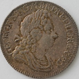 SHILLINGS 1718  GEORGE I ROSES AND PLUMES GEF