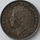 SHILLINGS 1826  GEORGE IV 2ND HEAD 3RD REVERSE UNC T