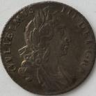 SIXPENCES 1697  WILLIAM III SMALL CROWNS  1ST BUST LATE HARP ESC 1552 NEF