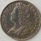SIXPENCES 1741  GEORGE II ROSES SCARCE IN THIS GRADE GEF