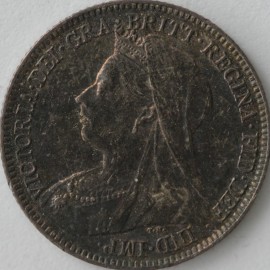 SIXPENCES 1898  VICTORIA  UNC.T.