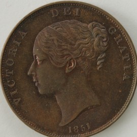 PENNIES 1851  VICTORIA DEF: CLOSE COLON SCARCE  GEF