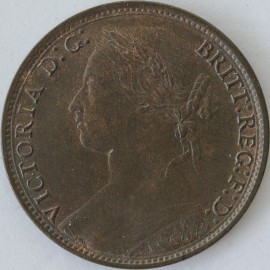 PENNIES 1879  VICTORIA WIDE DATE F97 UNC T