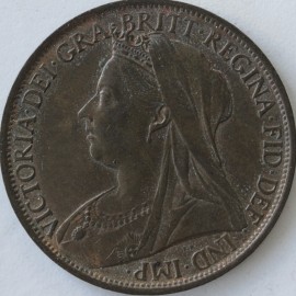 PENNIES 1897  VICTORIA F145 LOW TIDE GEF