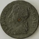 FARTHINGS 1684  CHARLES II TIN ISSUE VERY STRONG EDGE DATE EXTREMELY RARE VF