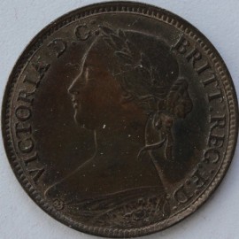 FARTHINGS 1860  VICTORIA TOOTHED F499 GEF