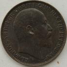 FARTHINGS 1905  EDWARD VII RARE IN THIS GRADE SUPERB TONED UNC