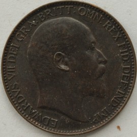 FARTHINGS 1905  EDWARD VII RARE IN THIS GRADE SUPERB TONED UNC