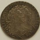 HALF CROWNS 1689  WILLIAM & MARY 1ST BUST 2ND SHIELD NO PEARLS OR FROSTING ESC 512 NEF