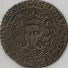 HENRY VI 1430 -1431 HENRY VI GROAT 1ST REIGN ROSETTE TYPE CALAIS MINT MM PIERCED CROSS VF