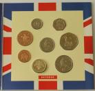 ROYAL MINT - UNCIRCULATED SETS 1992  Elizabeth II ONE POUND TO 1P (9 Coins) includes two 50P's BU