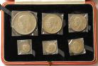 ENGLISH PROOF SETS 1927  George V 3D TO CROWN (6 Coins) 15,000 FDC