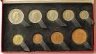 ENGLISH PROOF SETS 1950  George VI 1/4 D TO HALFCROWN (9 Coins) 17,513 FDC*