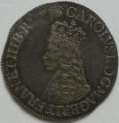 CHARLES II 1660 -1662 CHARLES II SIXPENCE 1ST ISSUE CROWNED BUST WITHOUT INNER CIRCLES MM CROWN NEF