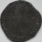 CHARLES II 1660 -1662 CHARLES II HALFCROWN. 3rd issue. With inner circles. MM crown. Clipped. GF/NVF