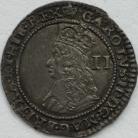 CHARLES II 1660 -1662 CHARLES II TWOPENCE (Halfgroat) 3rd Issue. With I/C. MM Crown. GEF