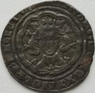 EDWARD III 1351 -1377 EDWARD III GROAT. 4th Coinage. Series Gb. Pre-treaty period. London mint. MM CROSS 3. GVF